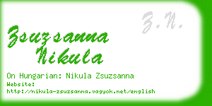 zsuzsanna nikula business card